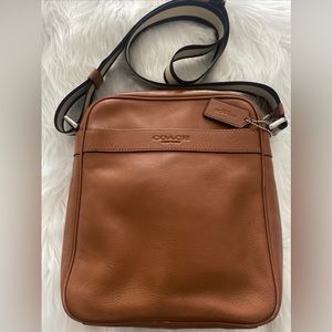 Leather Coach crossover bag